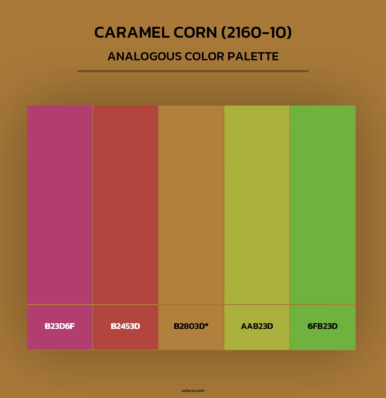 Caramel Corn (2160-10) - Analogous Color Palette