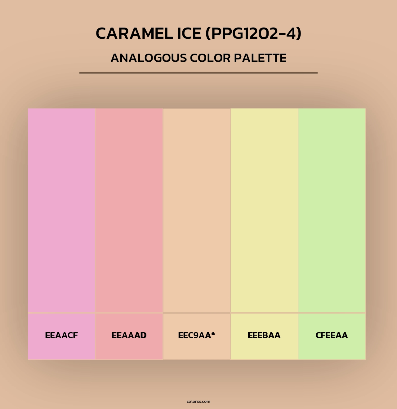 Caramel Ice (PPG1202-4) - Analogous Color Palette