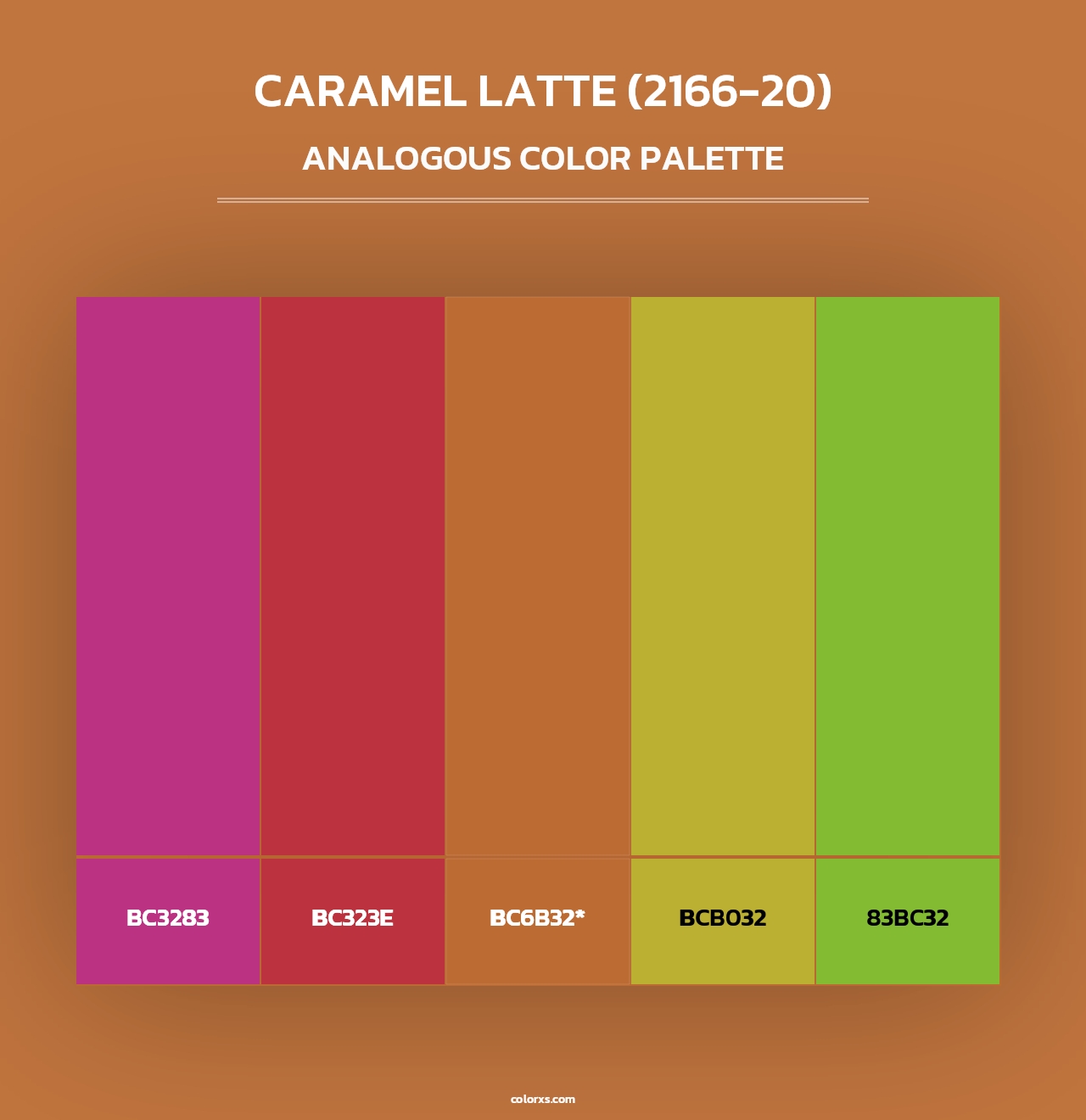 Caramel Latte (2166-20) - Analogous Color Palette