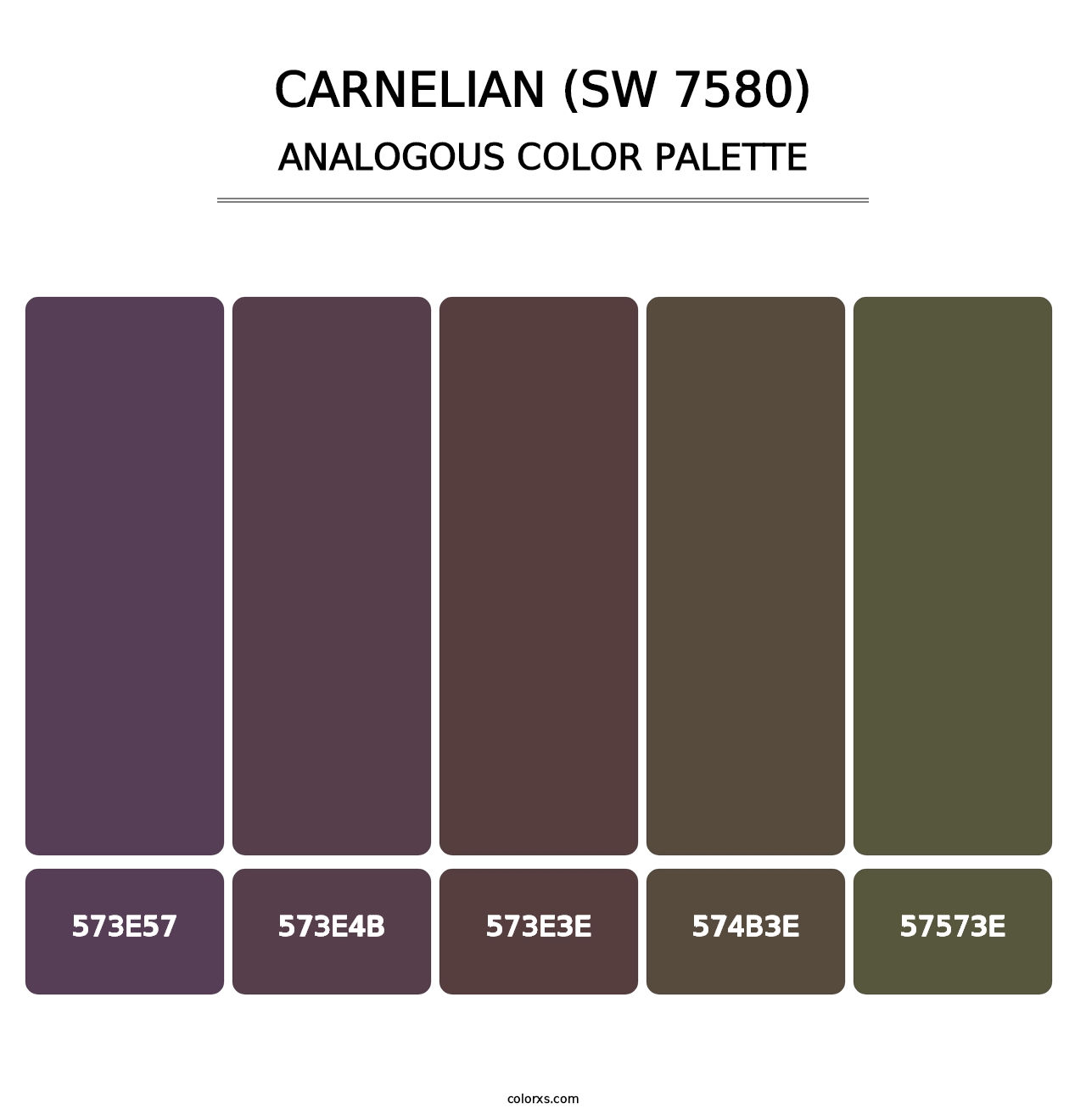 Carnelian (SW 7580) - Analogous Color Palette