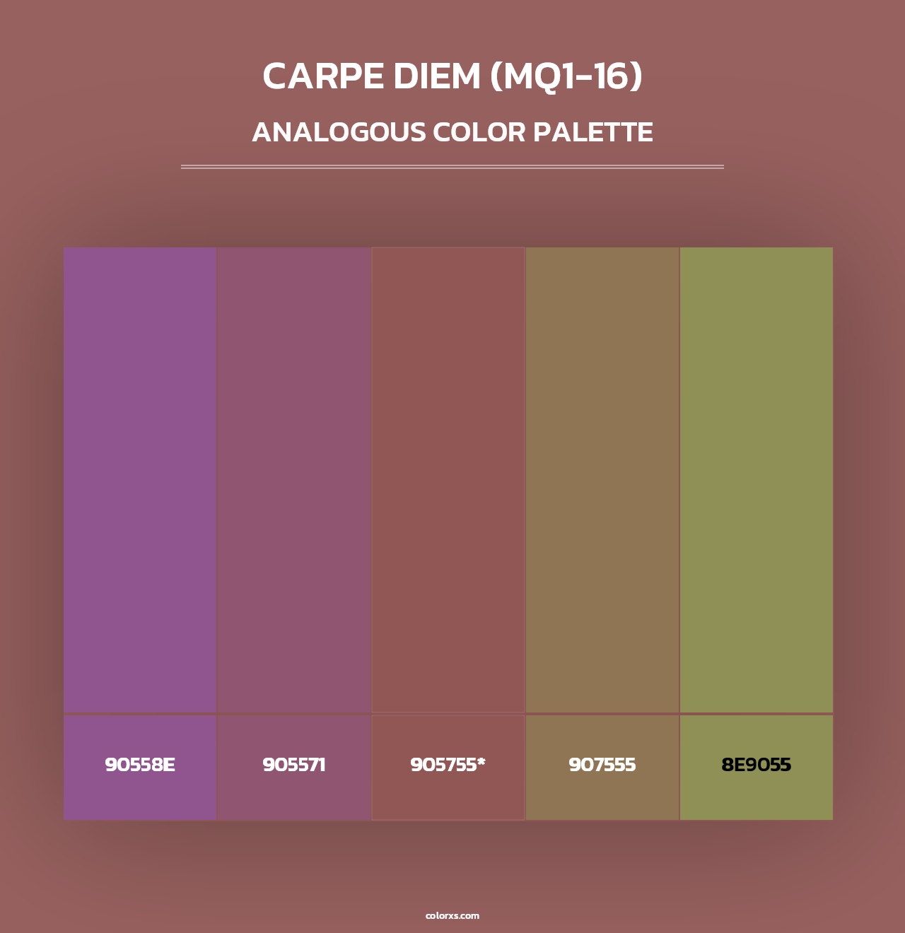 Carpe Diem (MQ1-16) - Analogous Color Palette