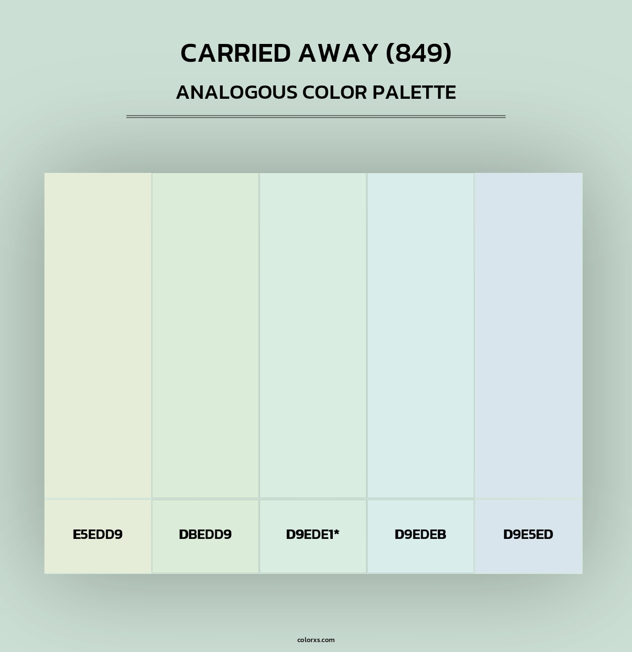 Carried Away (849) - Analogous Color Palette