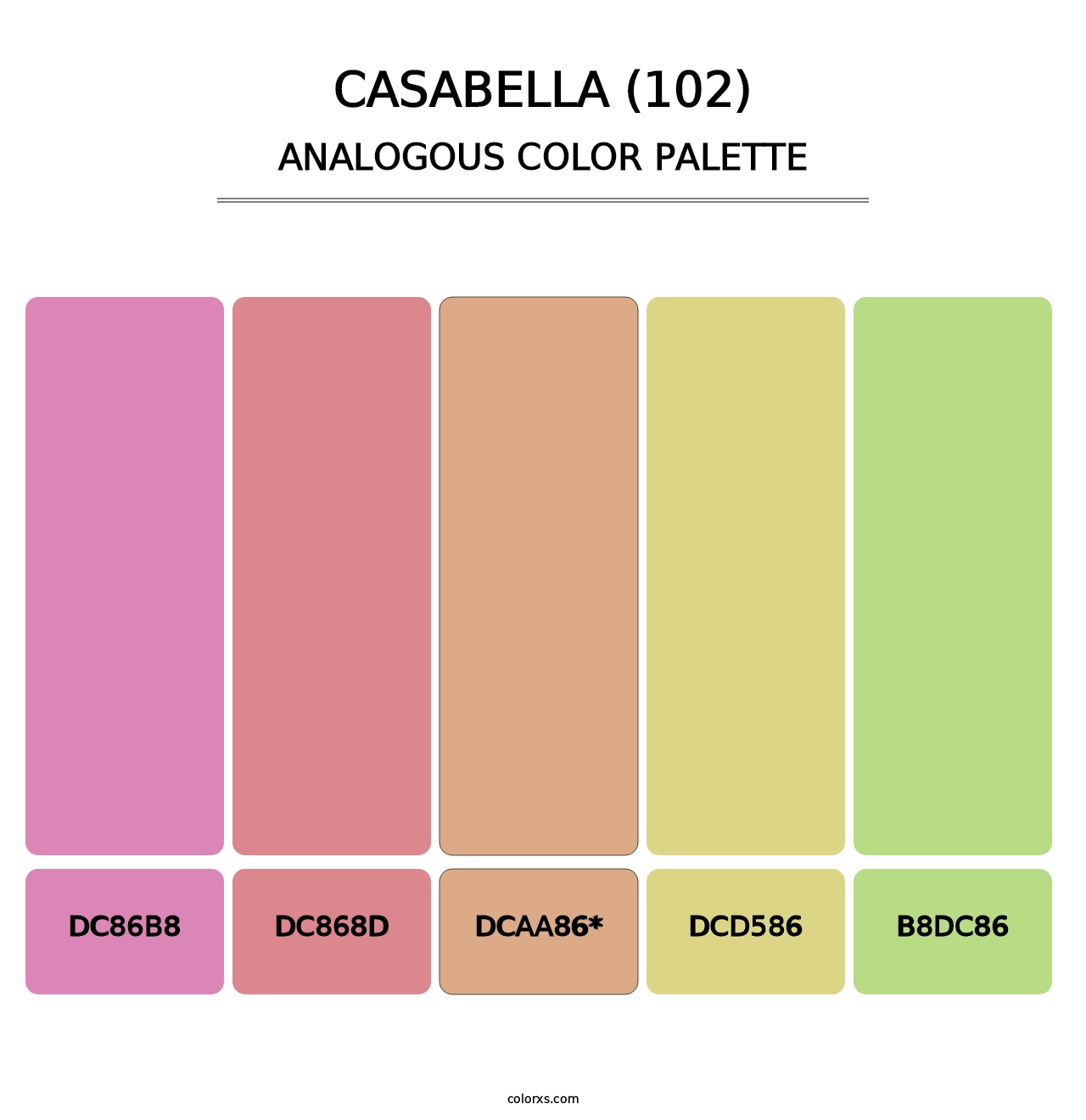 Casabella (102) - Analogous Color Palette