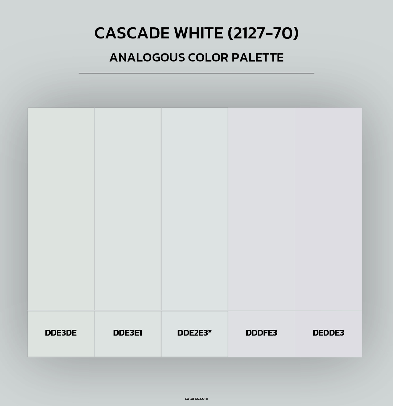 Cascade White (2127-70) - Analogous Color Palette