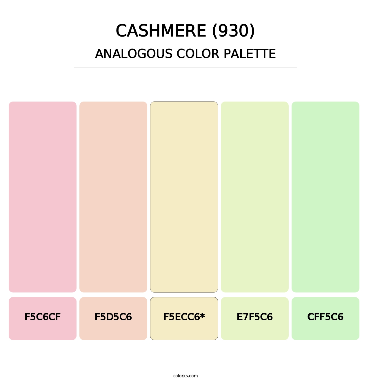 Cashmere (930) - Analogous Color Palette