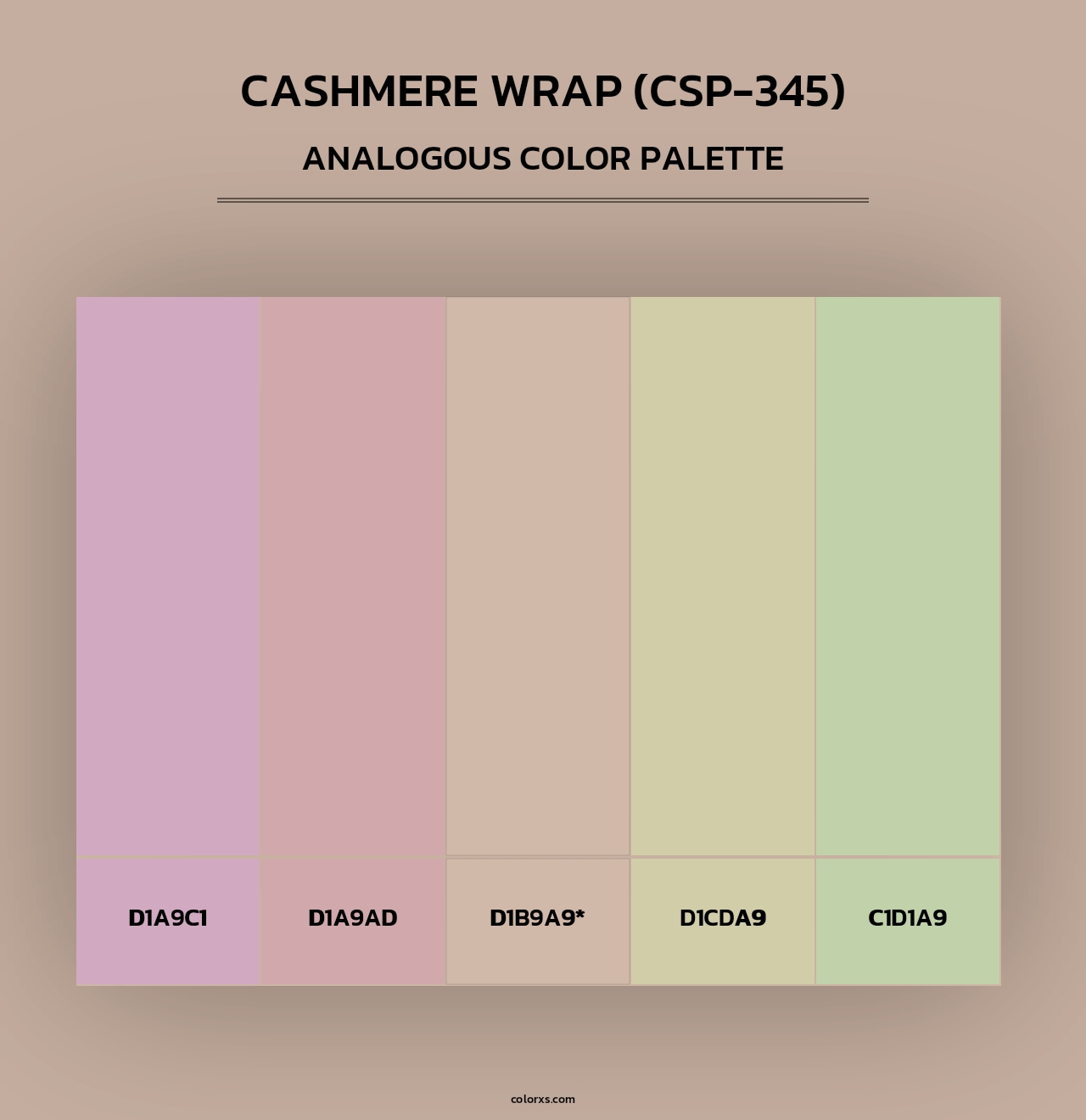 Cashmere Wrap (CSP-345) - Analogous Color Palette