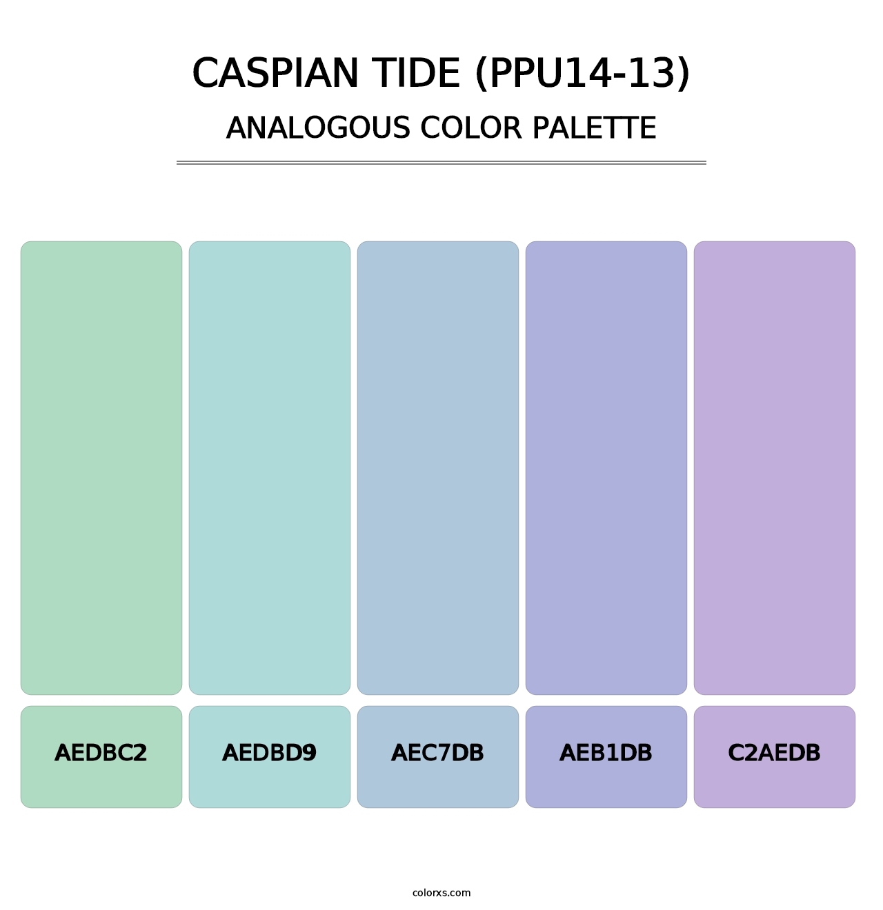 Caspian Tide (PPU14-13) - Analogous Color Palette