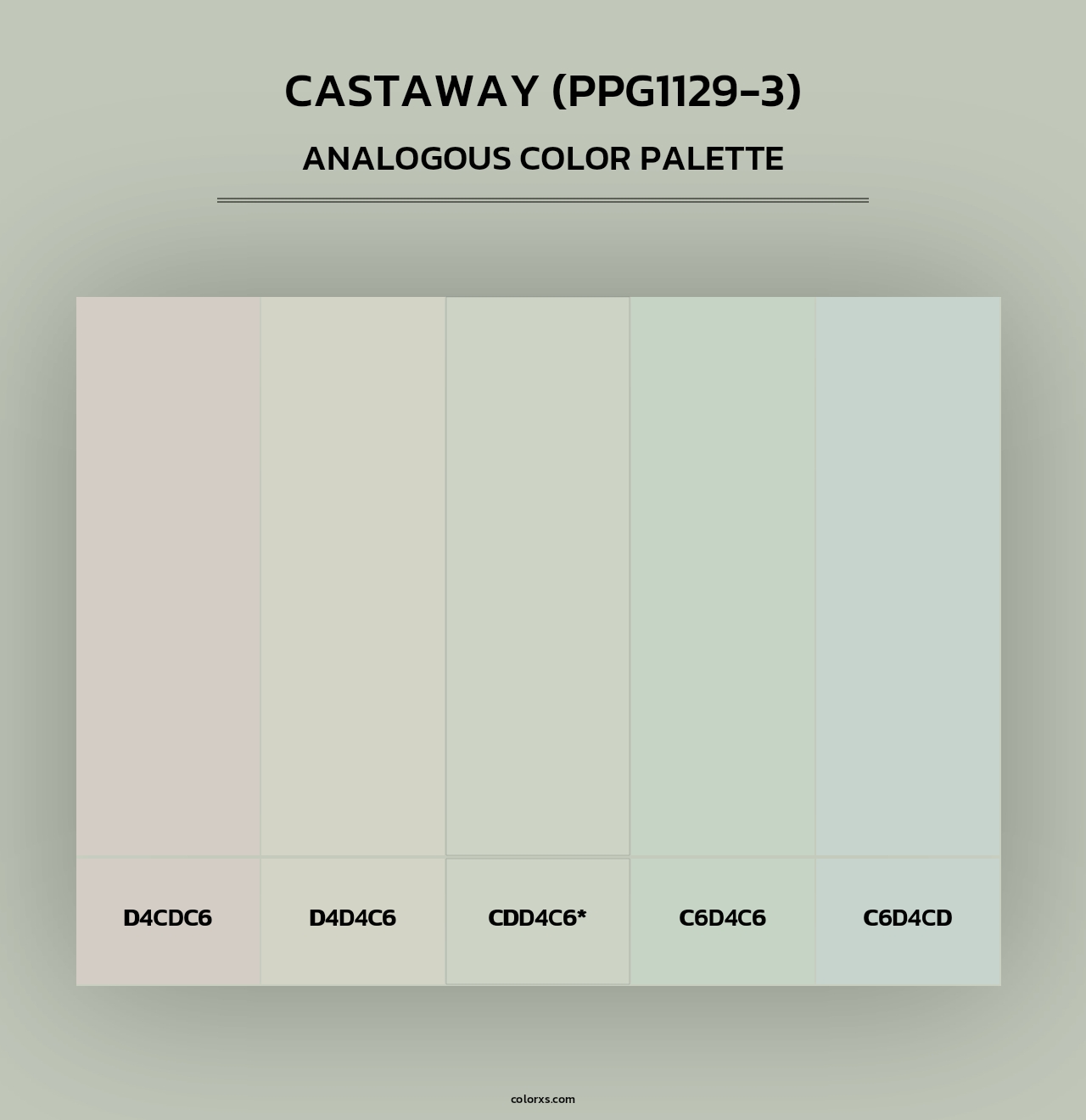 Castaway (PPG1129-3) - Analogous Color Palette