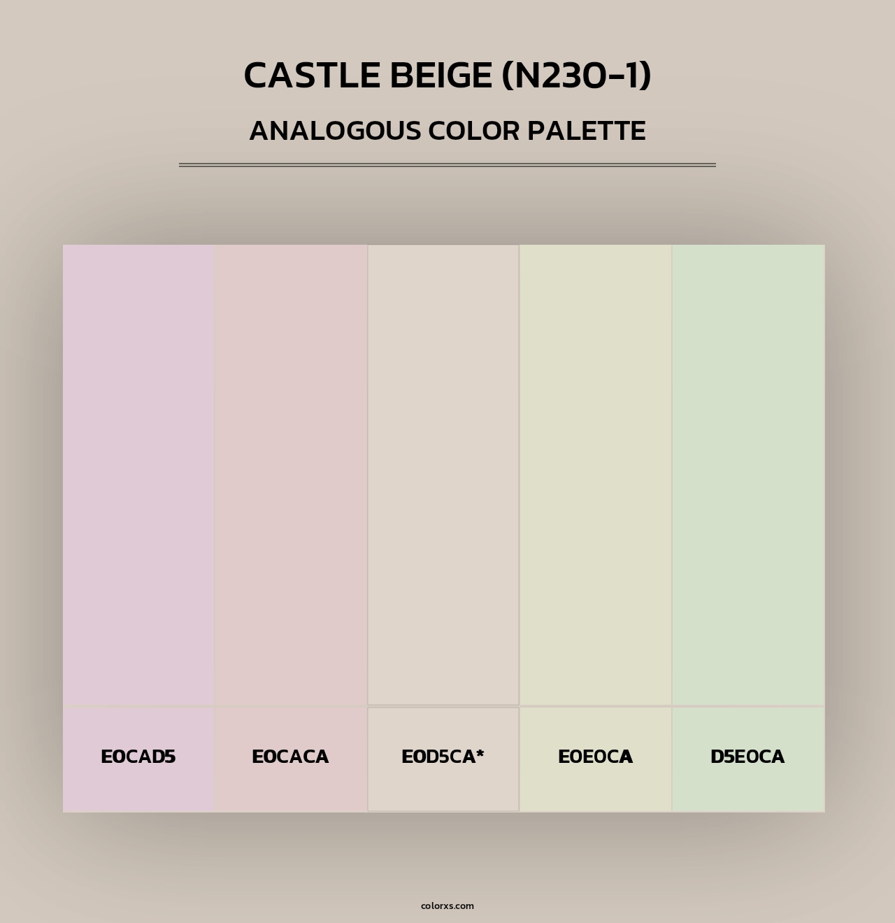 Castle Beige (N230-1) - Analogous Color Palette