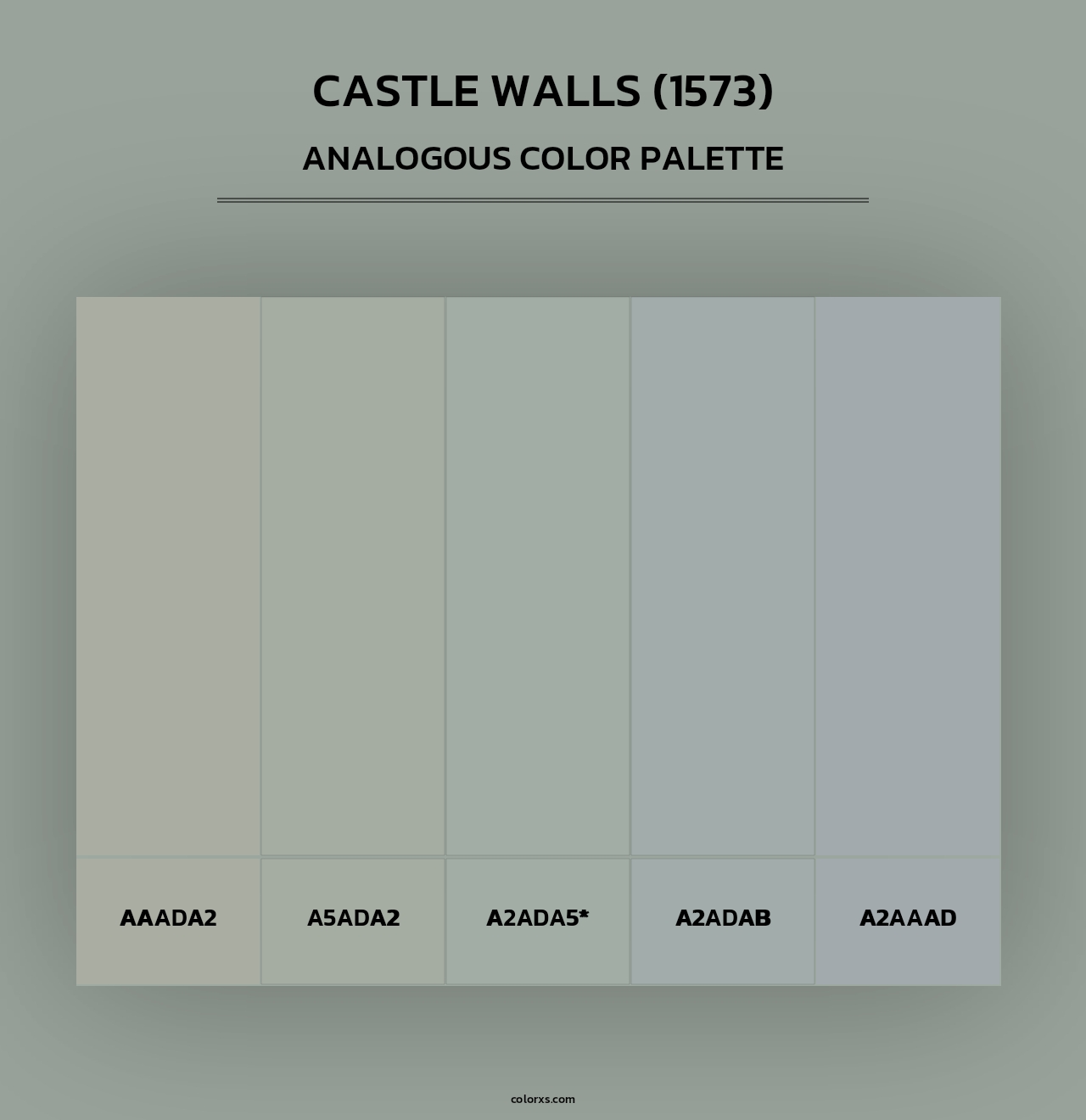 Castle Walls (1573) - Analogous Color Palette