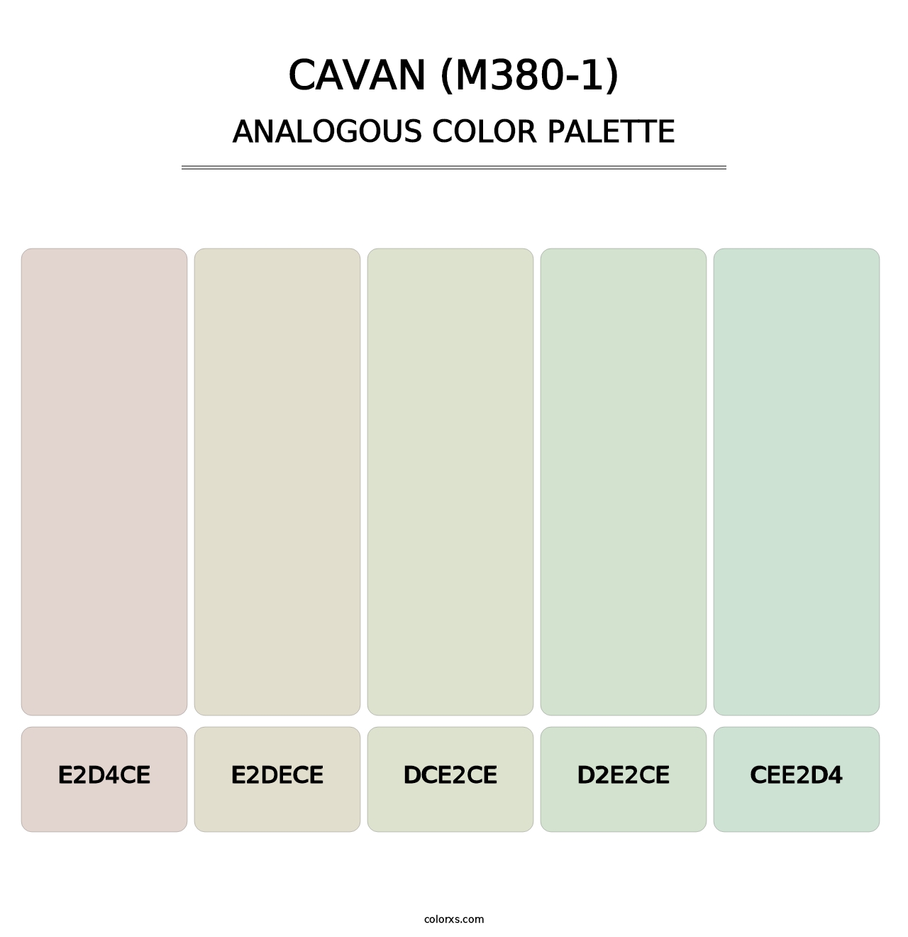 Cavan (M380-1) - Analogous Color Palette