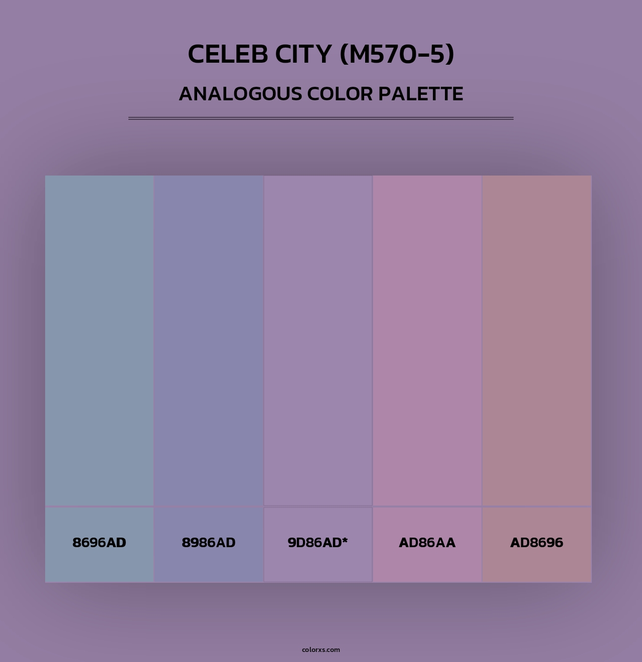 Celeb City (M570-5) - Analogous Color Palette