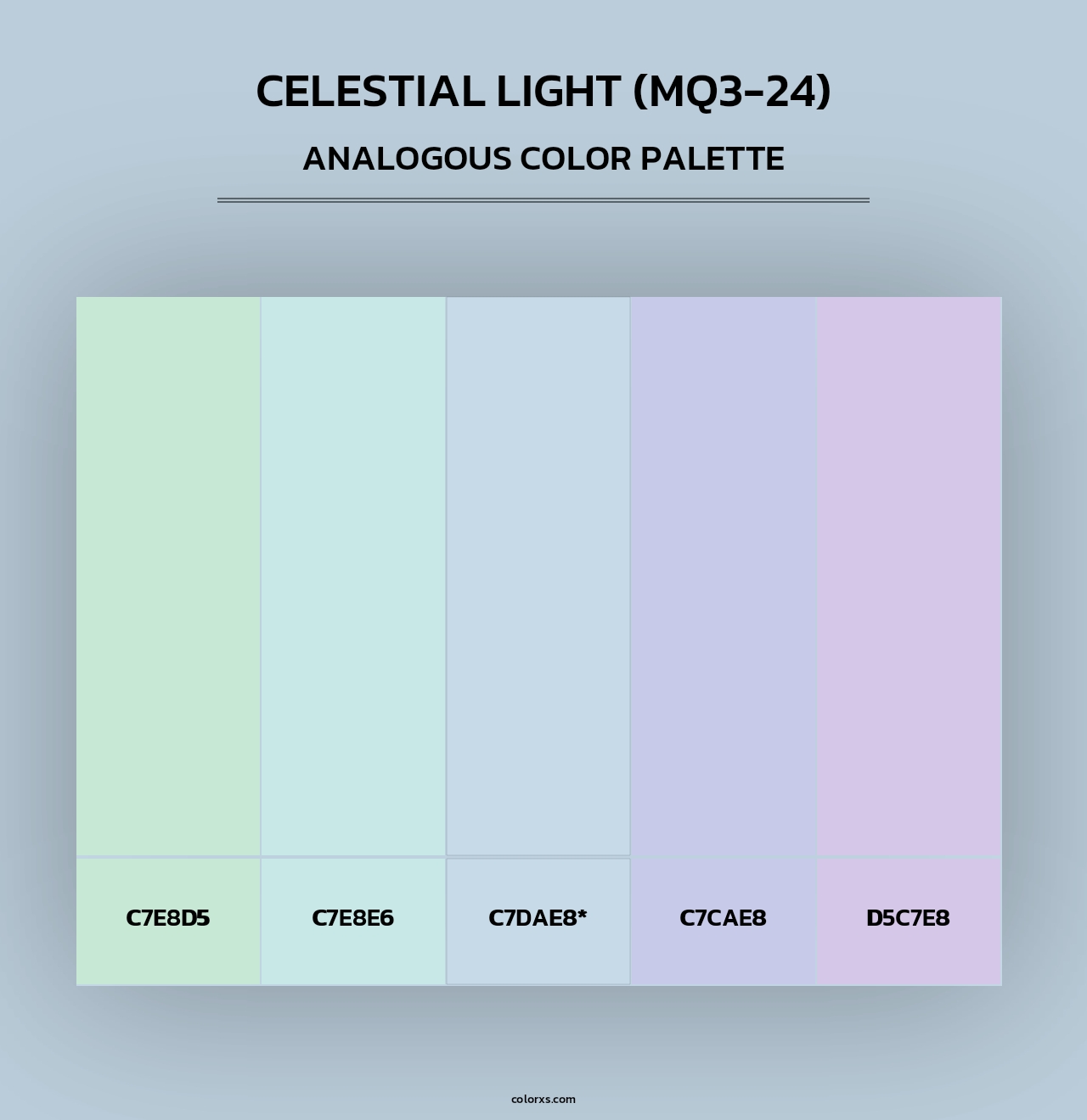 Celestial Light (MQ3-24) - Analogous Color Palette