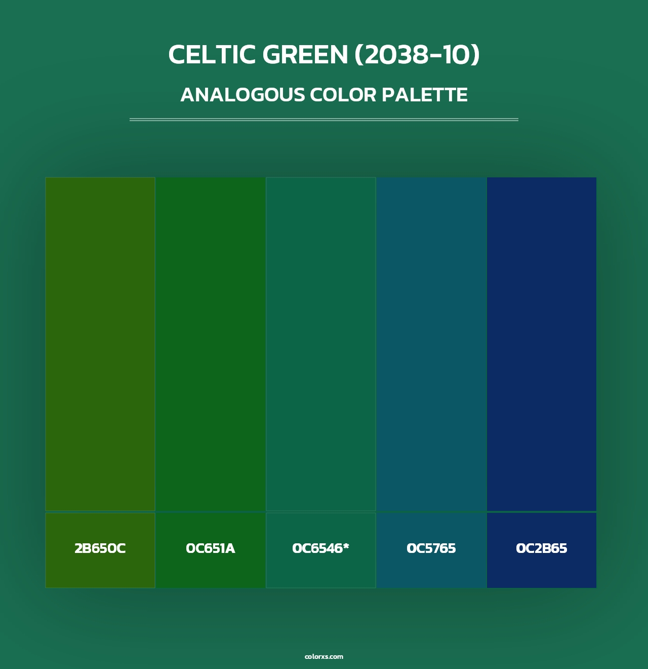Celtic Green (2038-10) - Analogous Color Palette