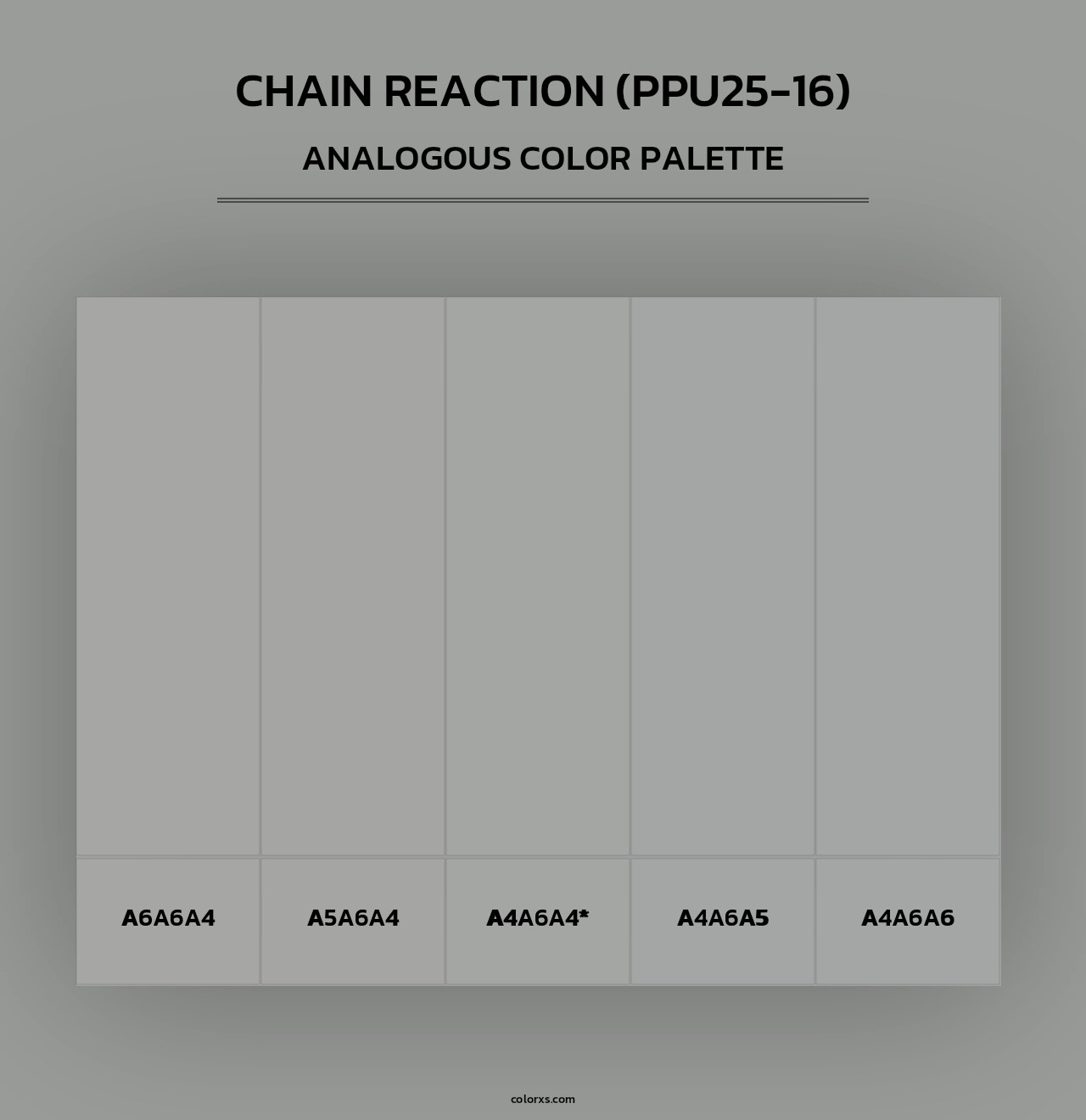 Chain Reaction (PPU25-16) - Analogous Color Palette