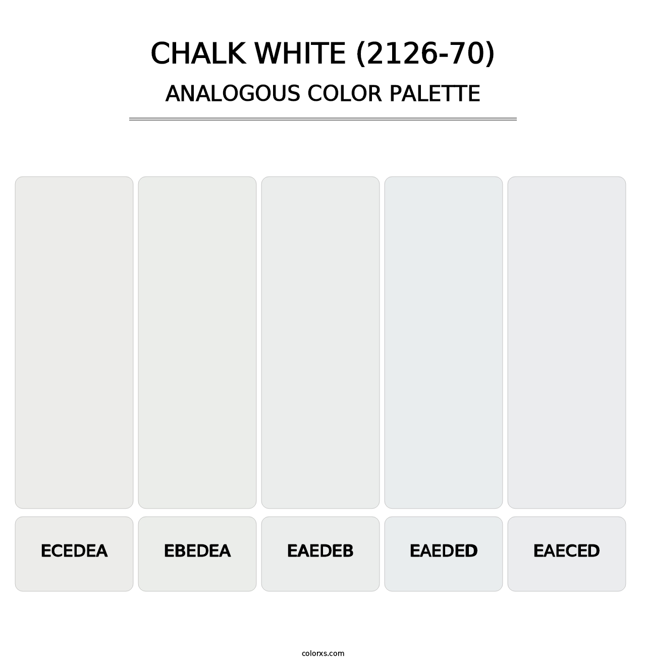 Chalk White (2126-70) - Analogous Color Palette