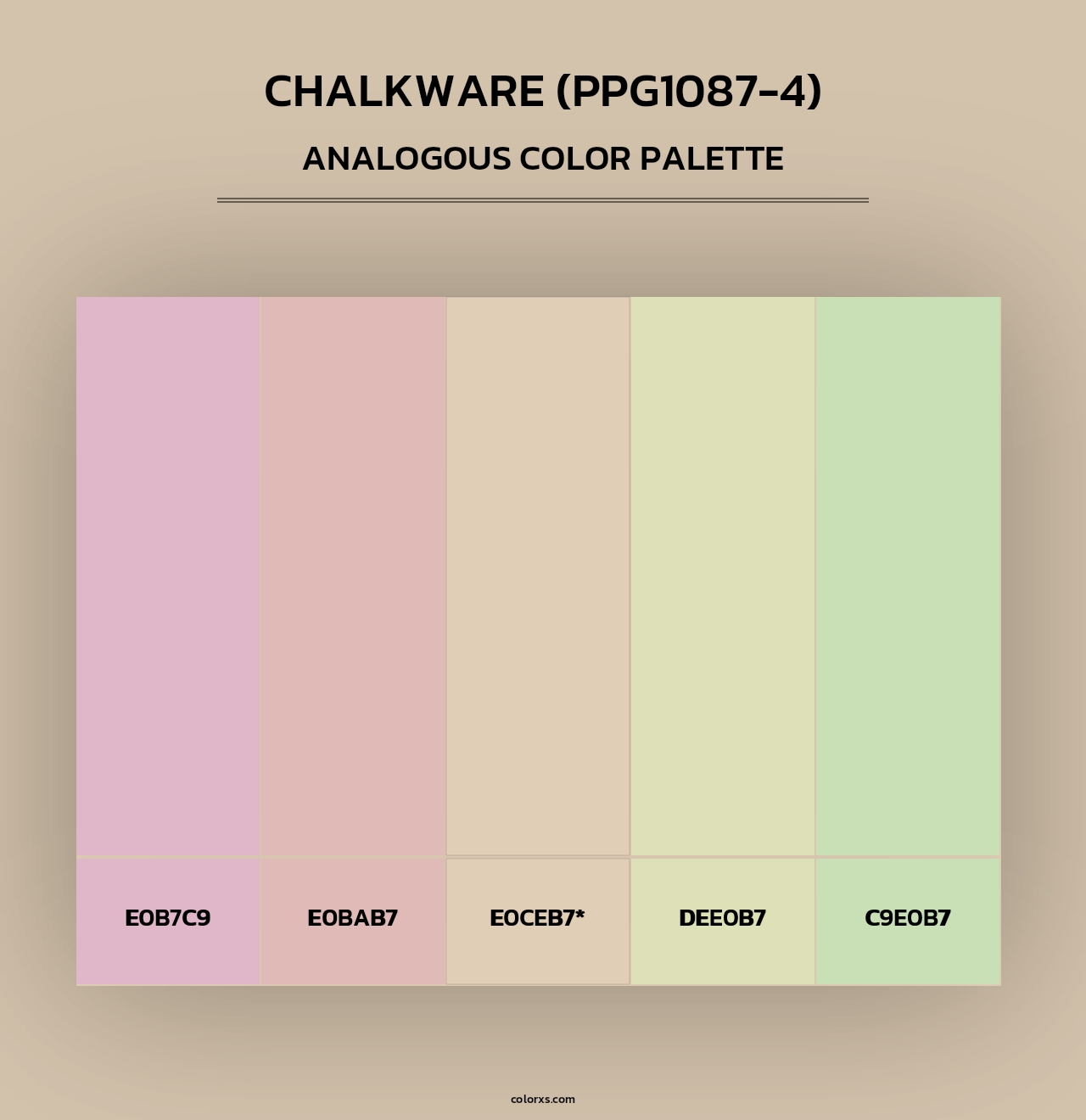 Chalkware (PPG1087-4) - Analogous Color Palette