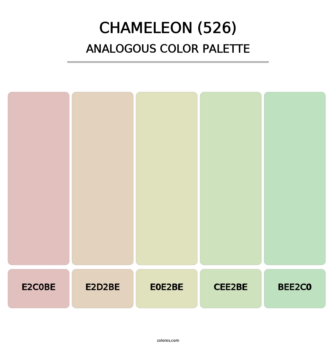Chameleon (526) - Analogous Color Palette