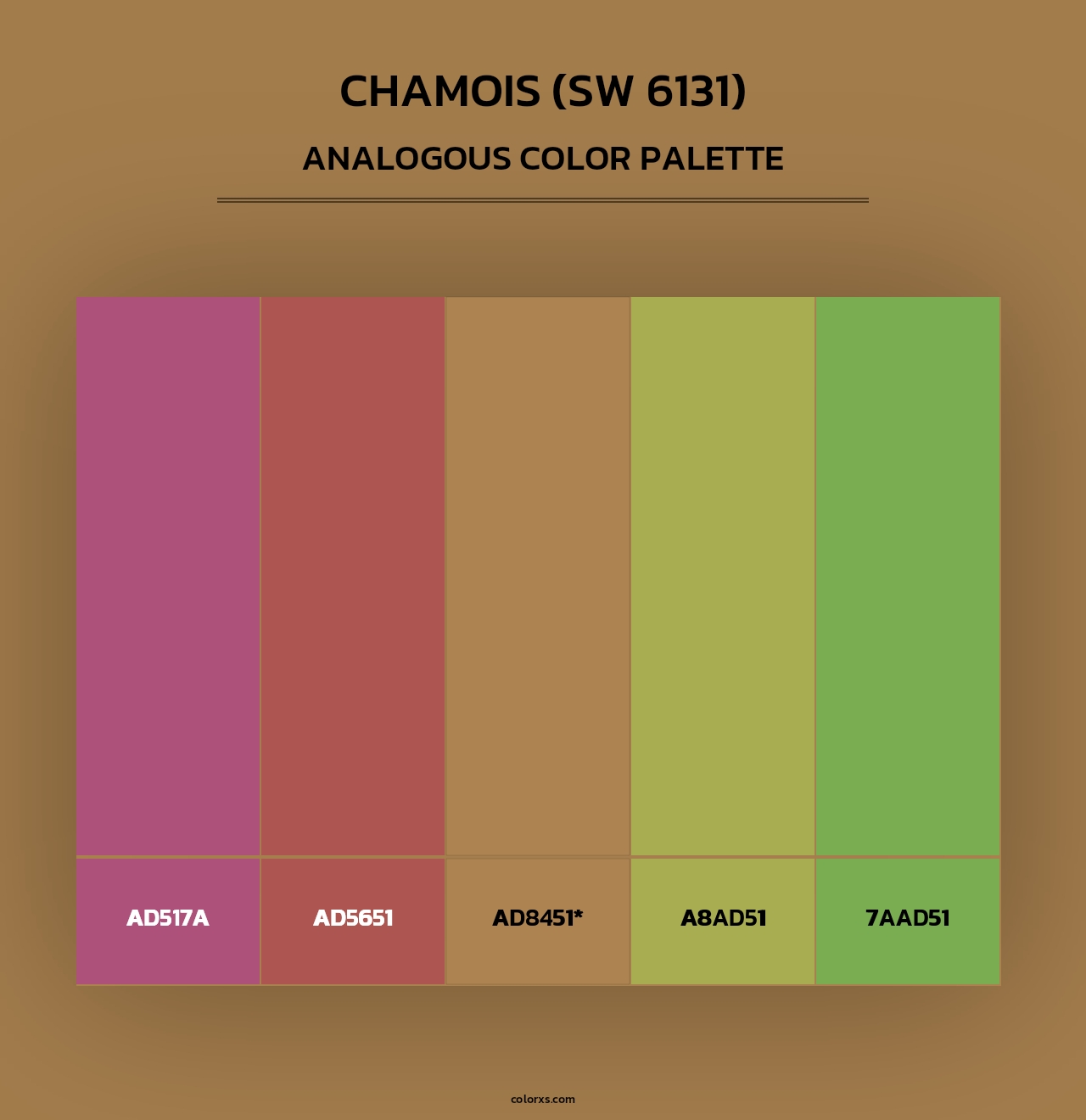 Chamois (SW 6131) - Analogous Color Palette