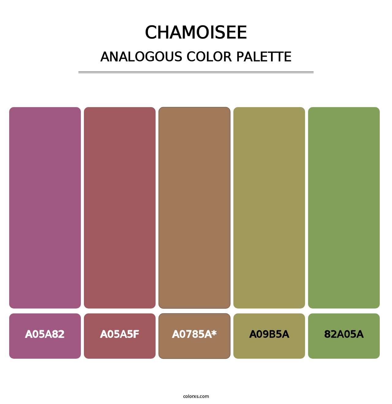 Chamoisee - Analogous Color Palette