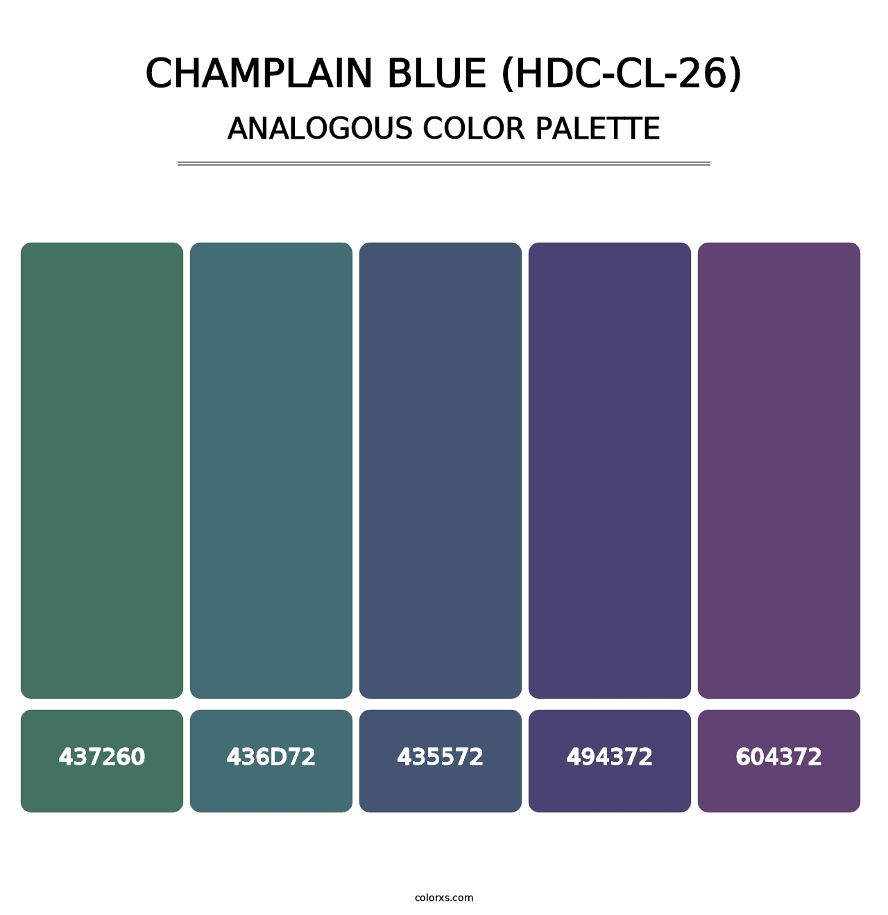 Champlain Blue (HDC-CL-26) - Analogous Color Palette