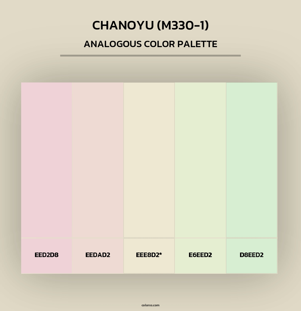 Chanoyu (M330-1) - Analogous Color Palette