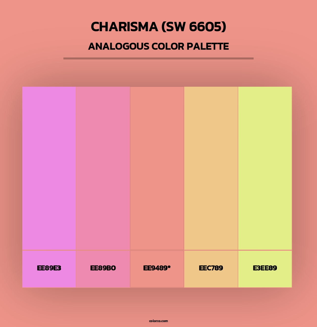 Charisma (SW 6605) - Analogous Color Palette
