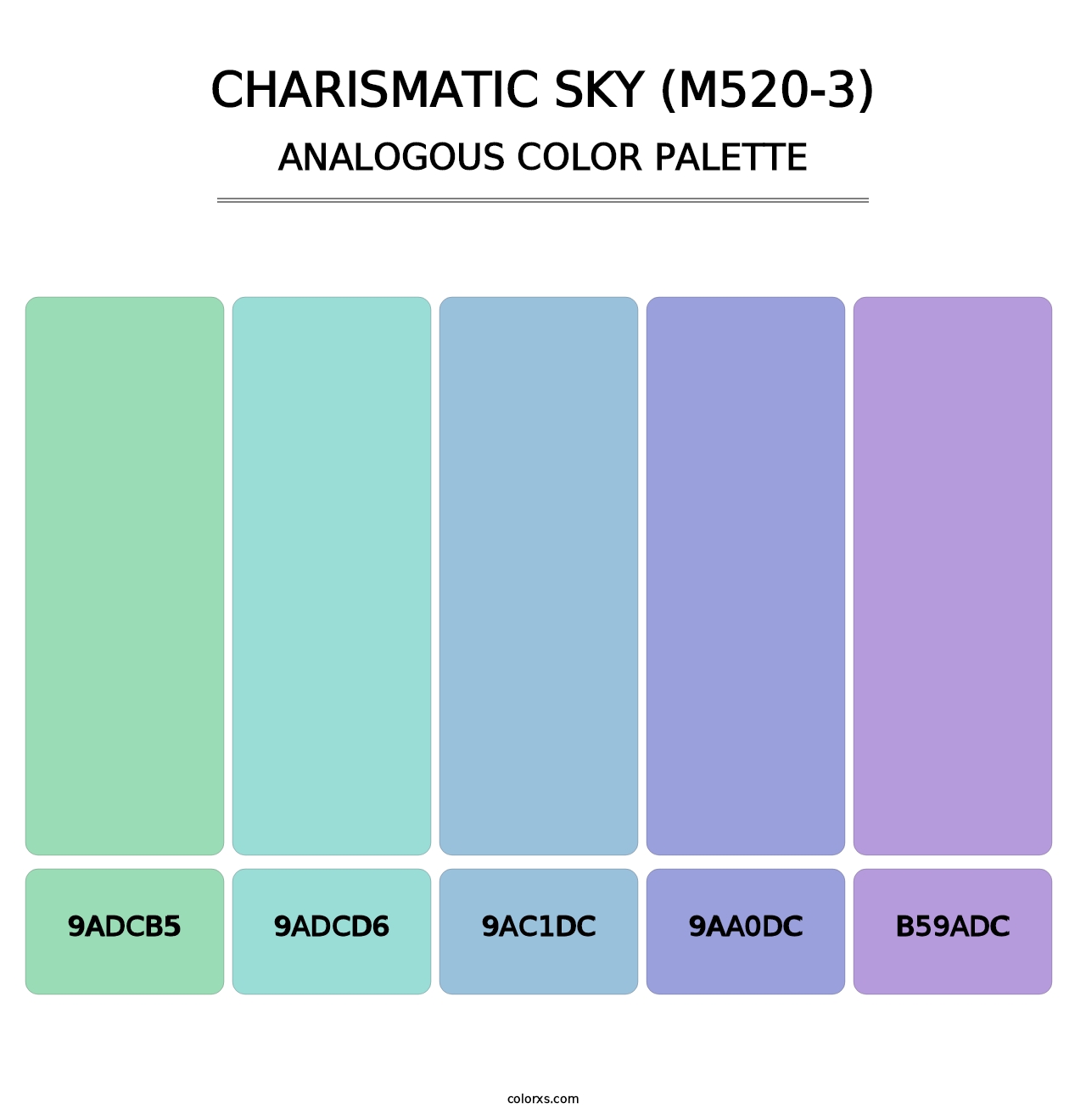 Charismatic Sky (M520-3) - Analogous Color Palette