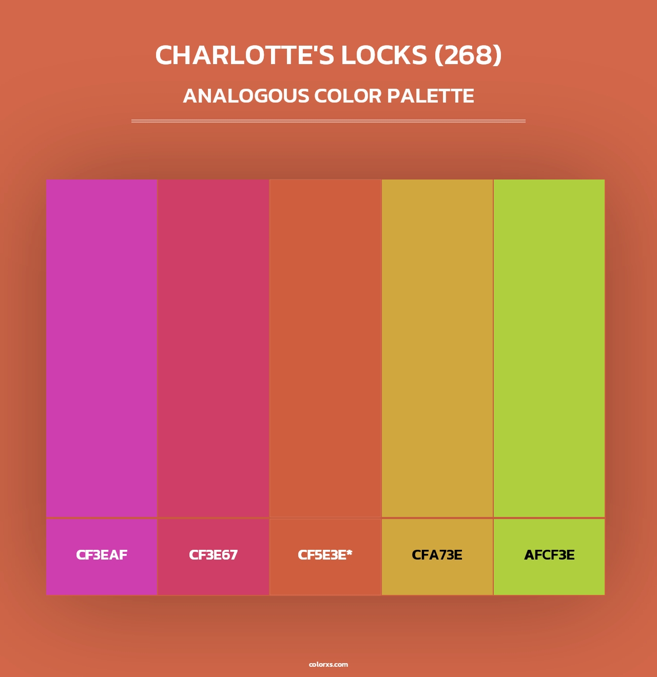 Charlotte's Locks (268) - Analogous Color Palette