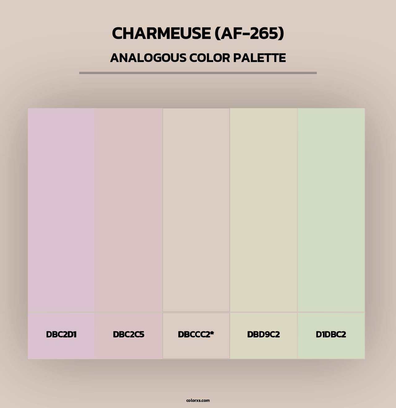 Charmeuse (AF-265) - Analogous Color Palette