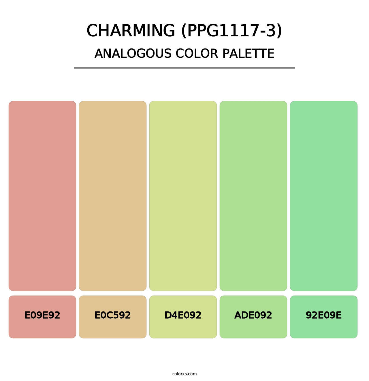 Charming (PPG1117-3) - Analogous Color Palette