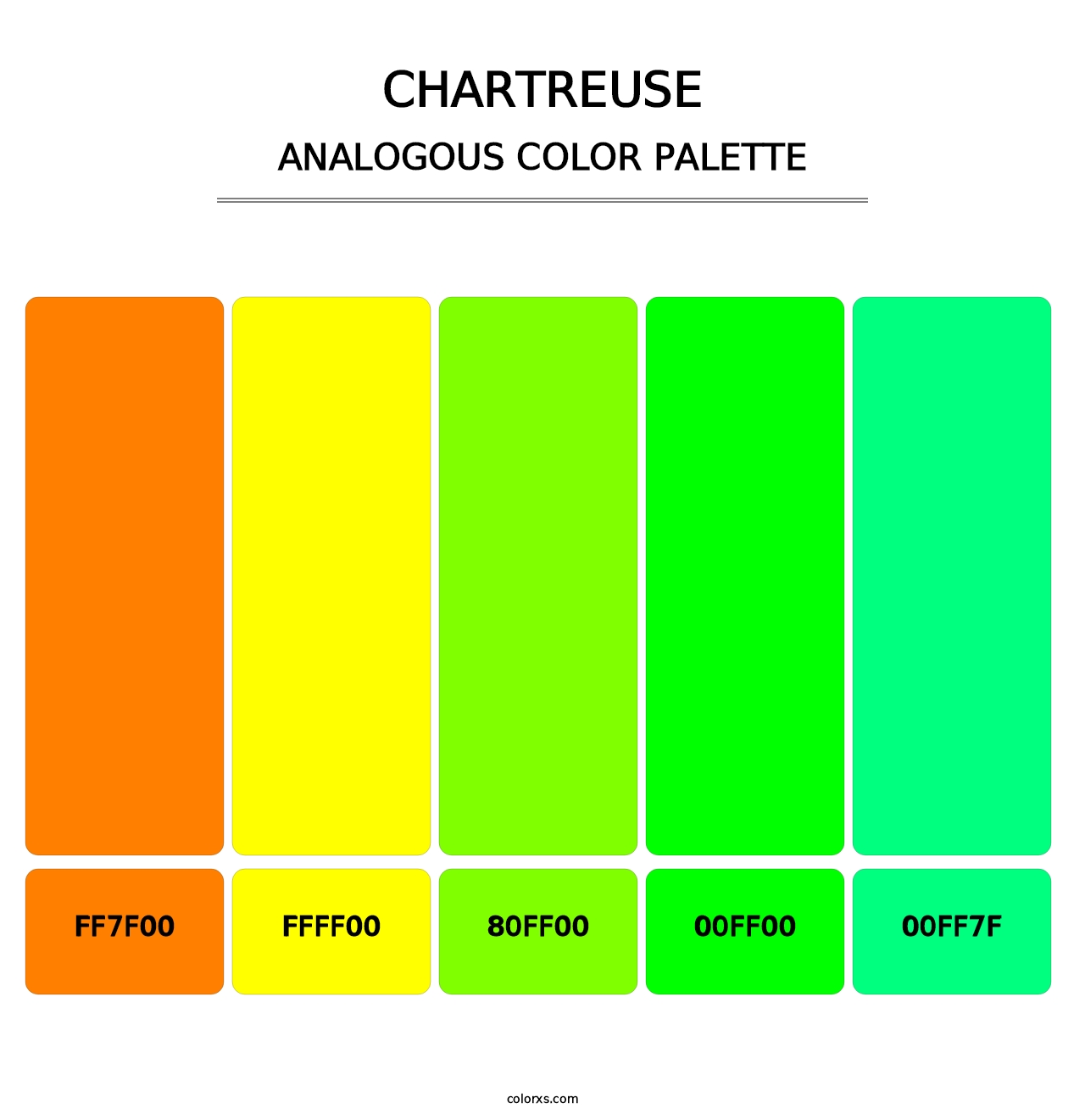 Chartreuse - Analogous Color Palette