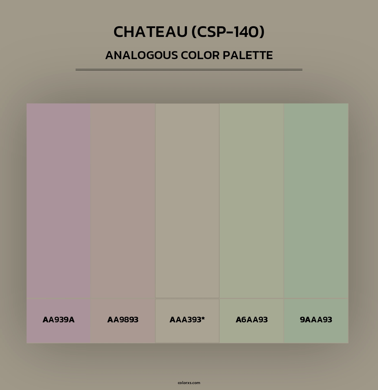 Chateau (CSP-140) - Analogous Color Palette