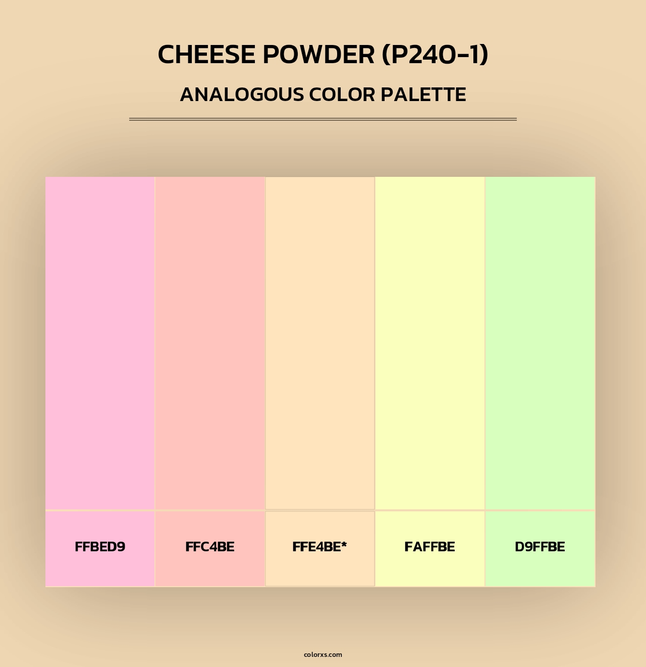Cheese Powder (P240-1) - Analogous Color Palette
