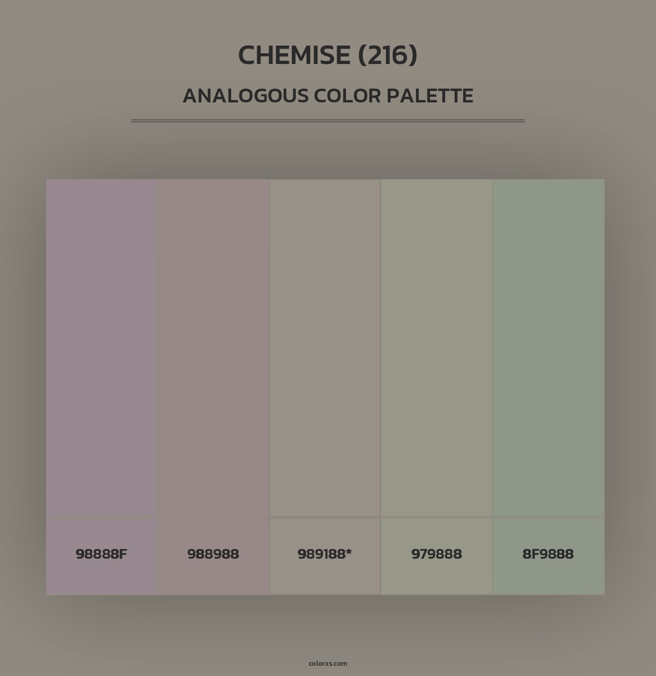 Chemise (216) - Analogous Color Palette