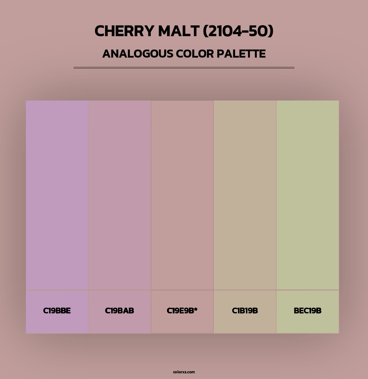 Cherry Malt (2104-50) - Analogous Color Palette