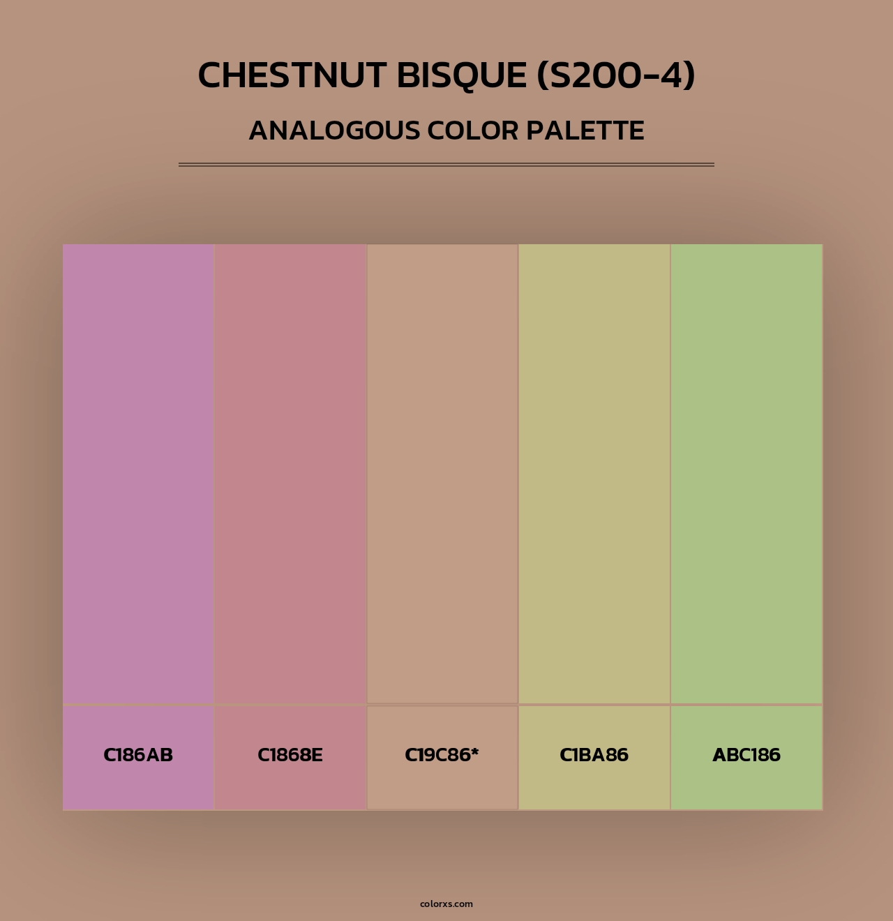 Chestnut Bisque (S200-4) - Analogous Color Palette