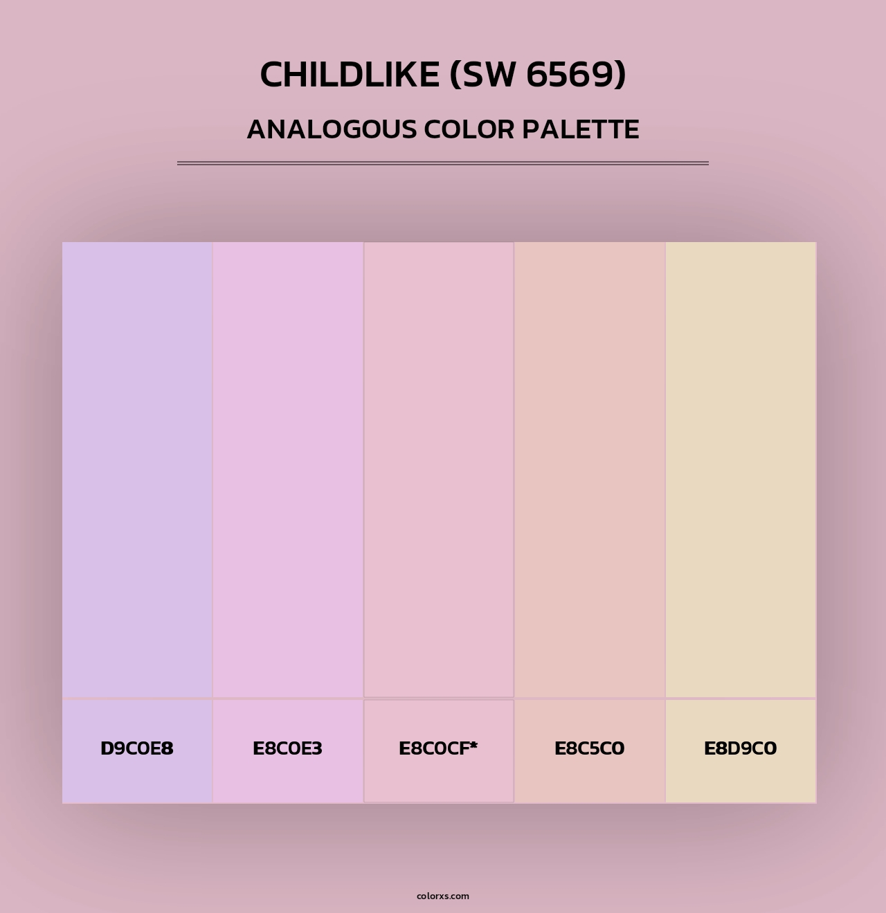 Childlike (SW 6569) - Analogous Color Palette