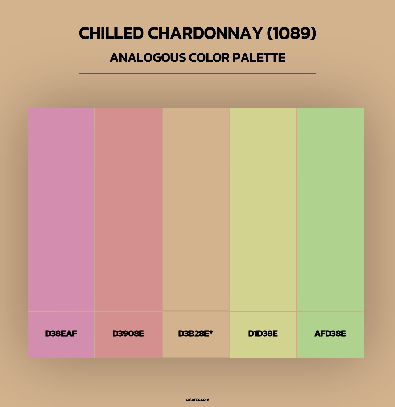 Chilled Chardonnay (1089) - Analogous Color Palette