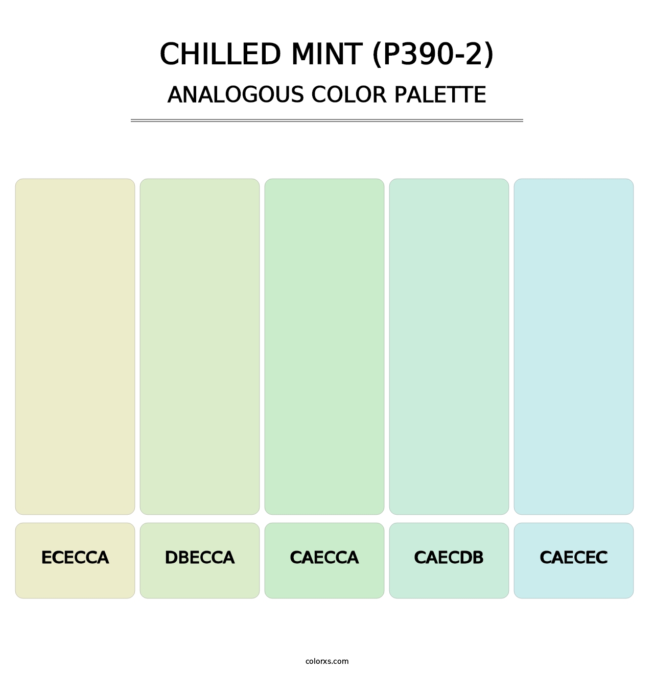Chilled Mint (P390-2) - Analogous Color Palette