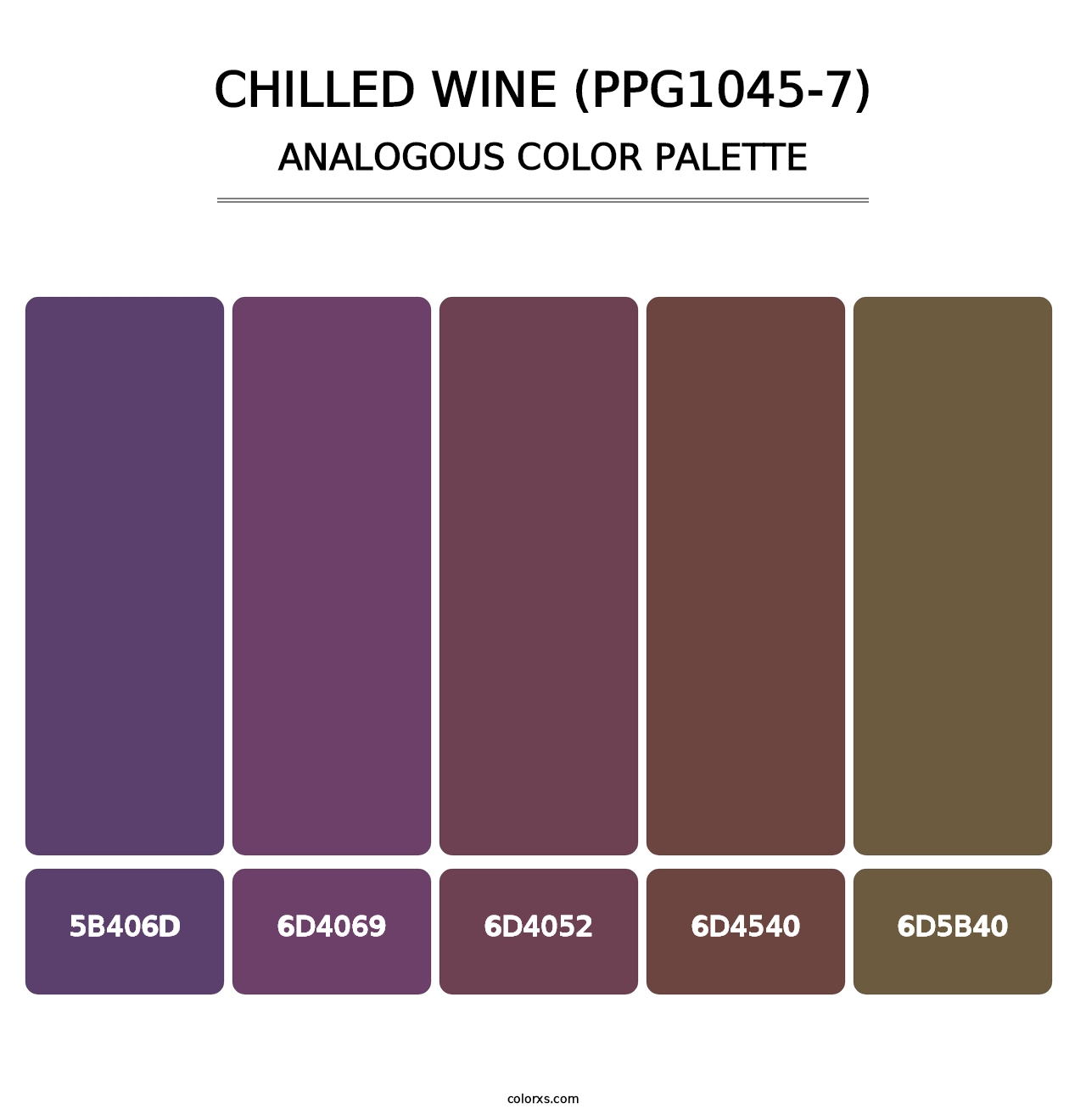 Chilled Wine (PPG1045-7) - Analogous Color Palette