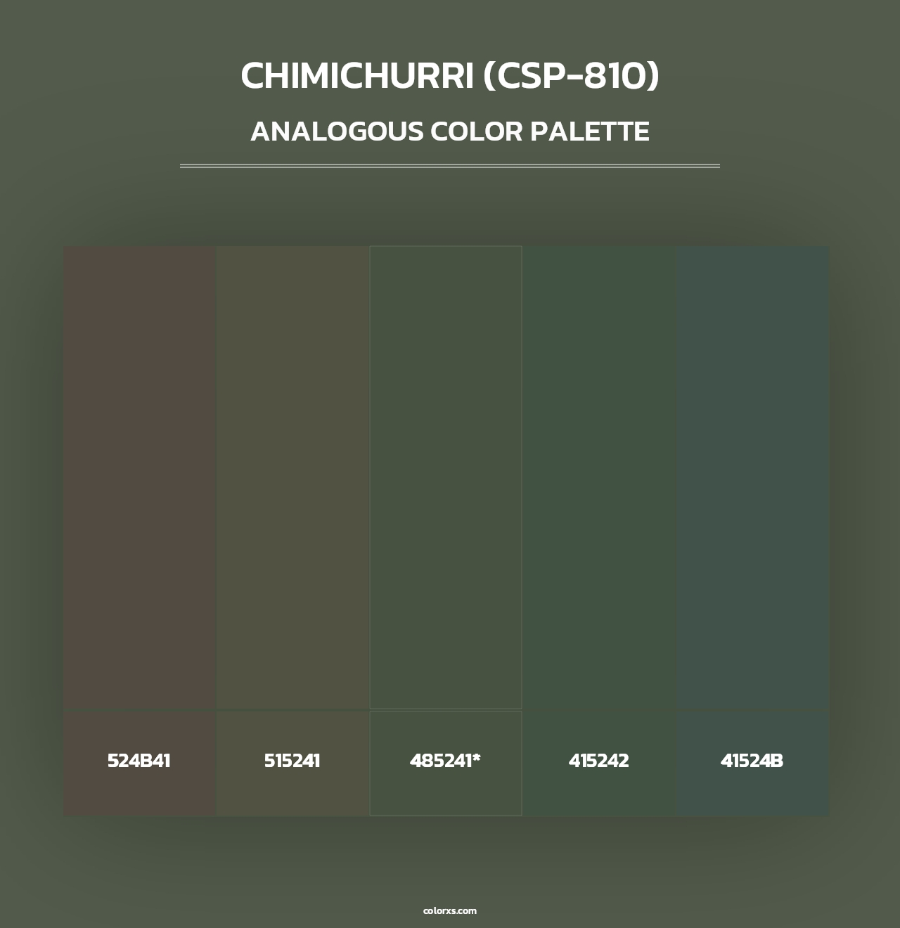 Chimichurri (CSP-810) - Analogous Color Palette