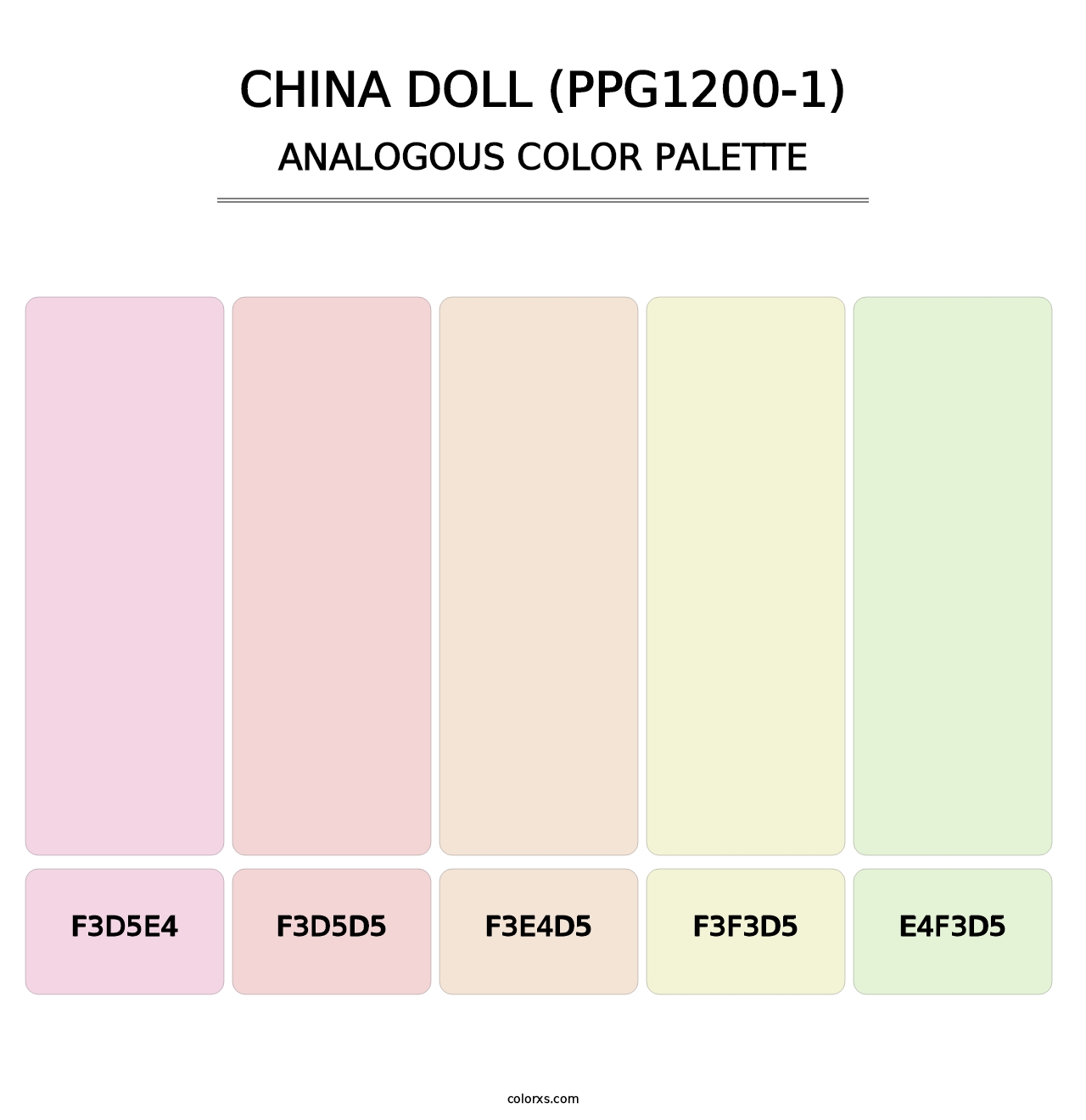 China Doll (PPG1200-1) - Analogous Color Palette