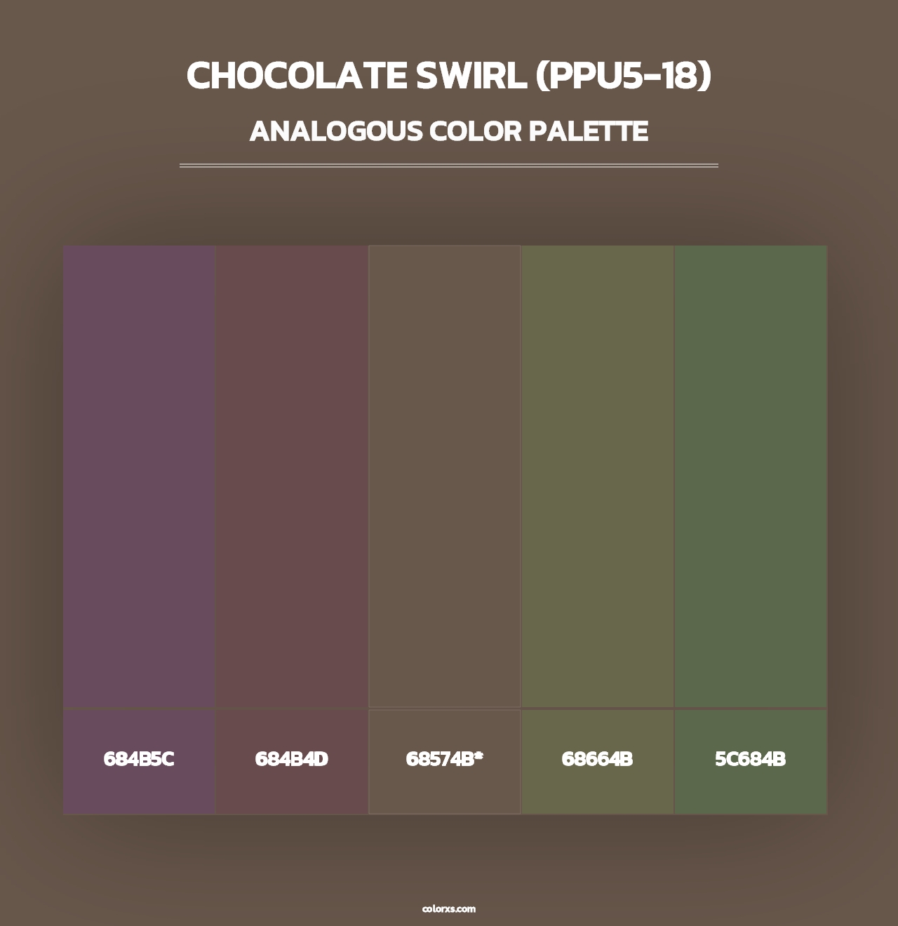 Chocolate Swirl (PPU5-18) - Analogous Color Palette