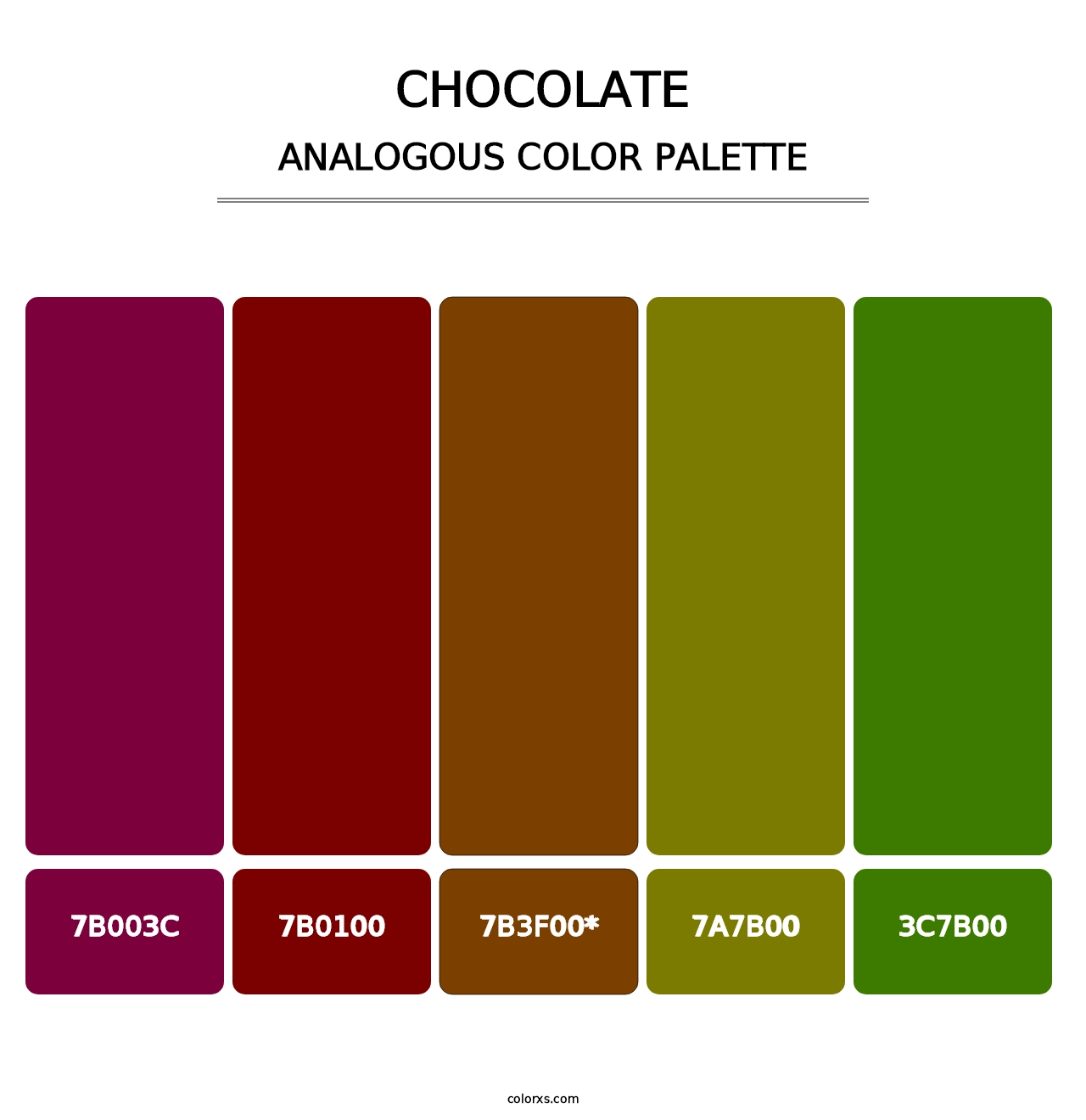 Chocolate - Analogous Color Palette