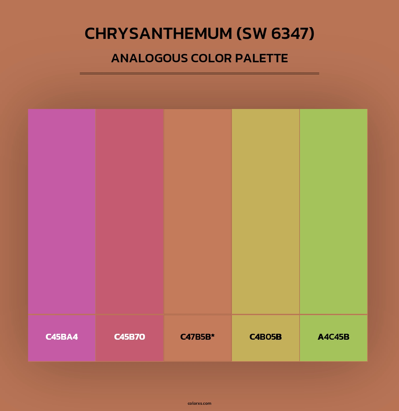 Chrysanthemum (SW 6347) - Analogous Color Palette