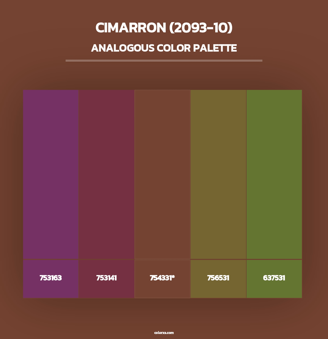 Cimarron (2093-10) - Analogous Color Palette