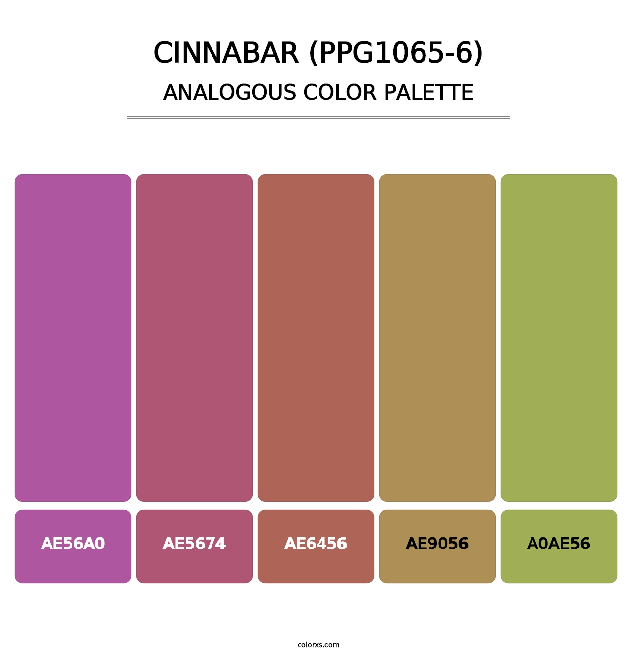 Cinnabar (PPG1065-6) - Analogous Color Palette