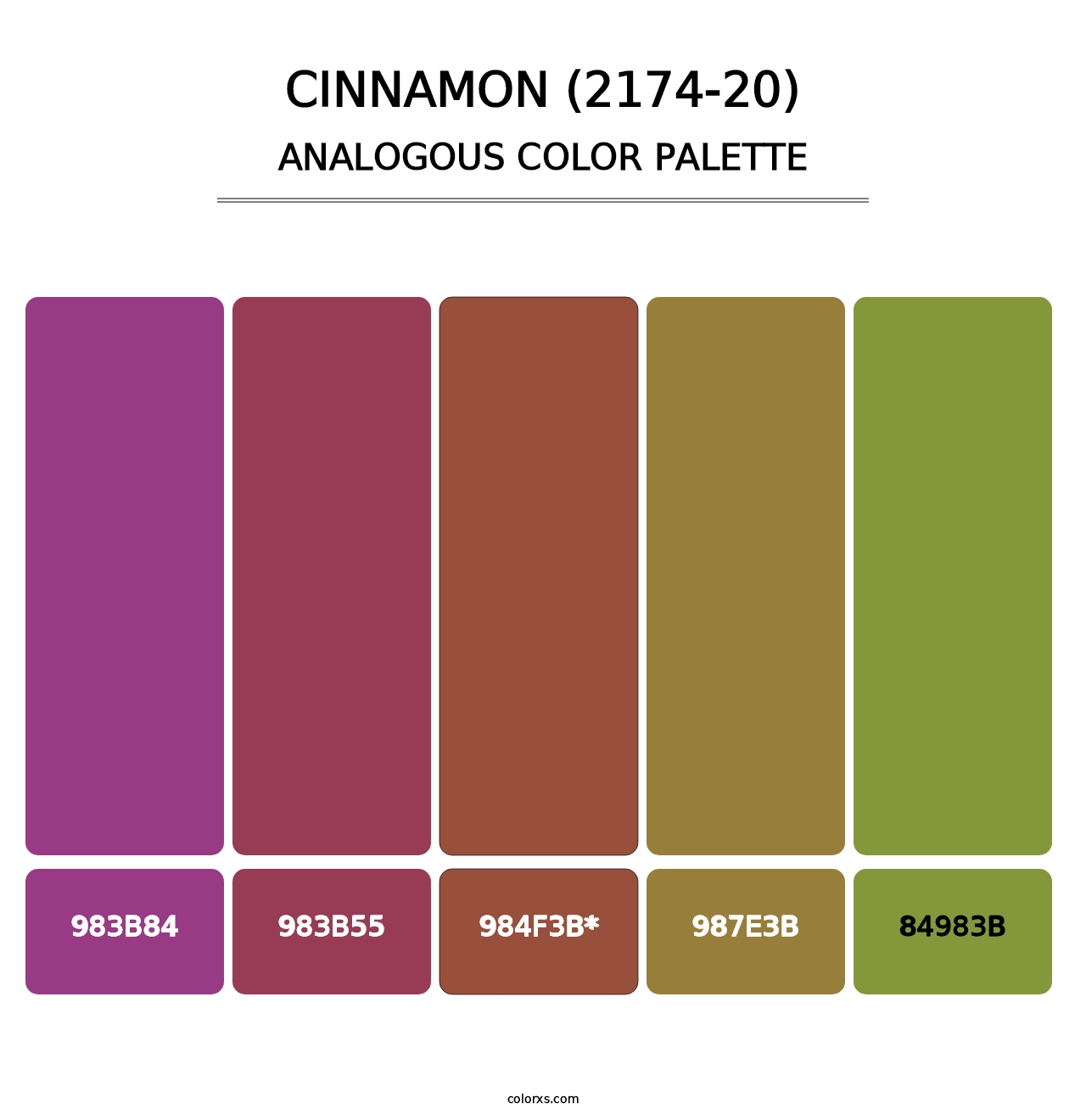 Cinnamon (2174-20) - Analogous Color Palette