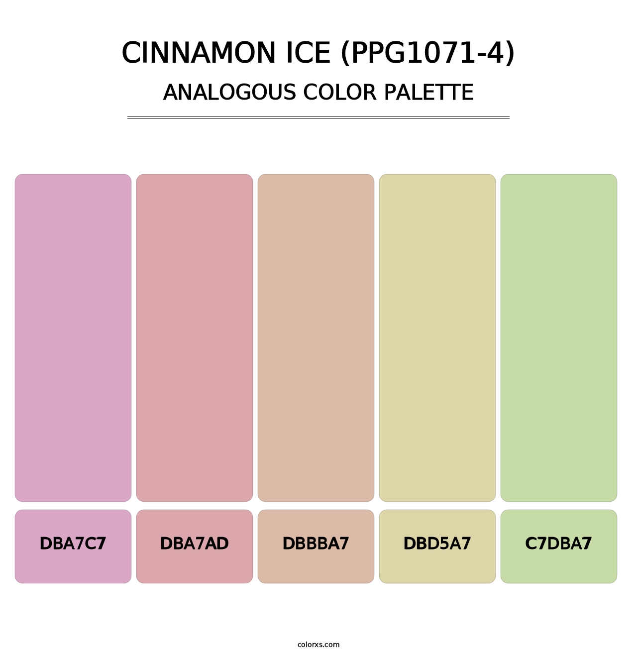 Cinnamon Ice (PPG1071-4) - Analogous Color Palette